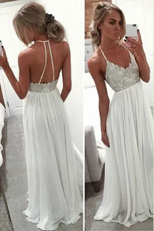 Halter Floor Length Beach Wedding Dresses,Backless Sequins Beading Cheap Wedding Gown,SW86
