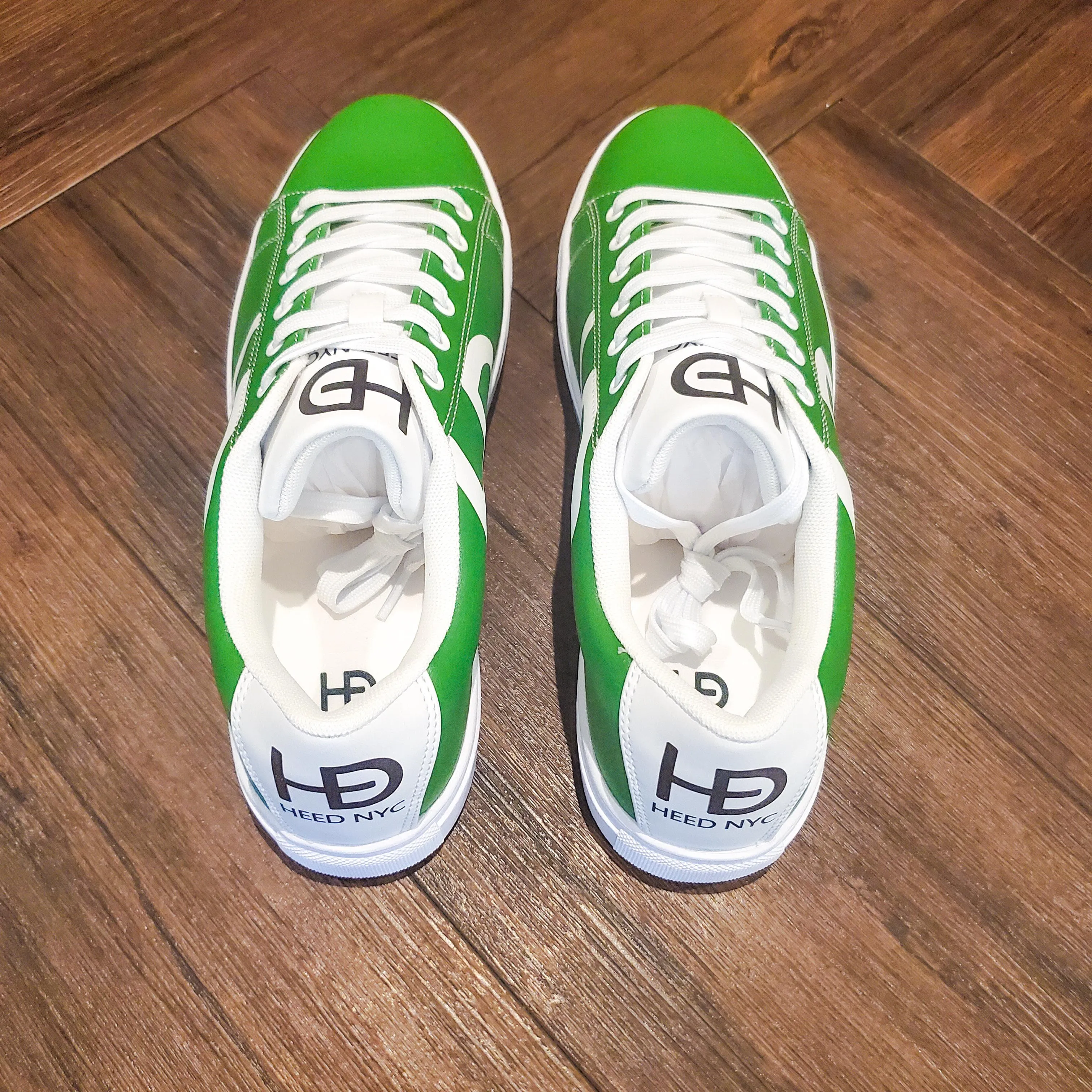 HEED NYC Men's Classic Green Apple Vegan Leather Sneaker
