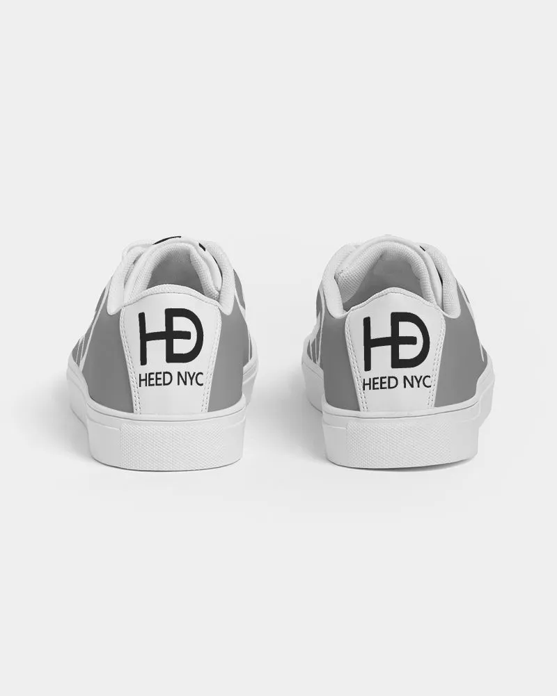 HEED NYC Women's Classic Champagne Gray Vegan Leather Sneakers