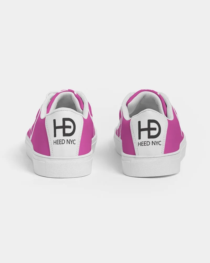 HEED NYC Women's Classic Hot Pink Vegan Leather Sneaker