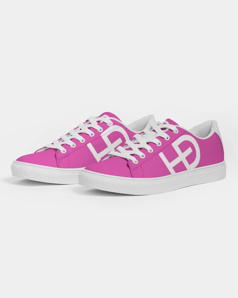 HEED NYC Women's Classic Hot Pink Vegan Leather Sneaker