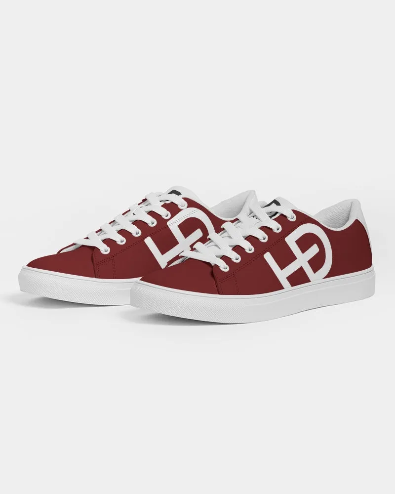 HEED NYC Women's Classic Red Wine Vegan Leather Sneaker