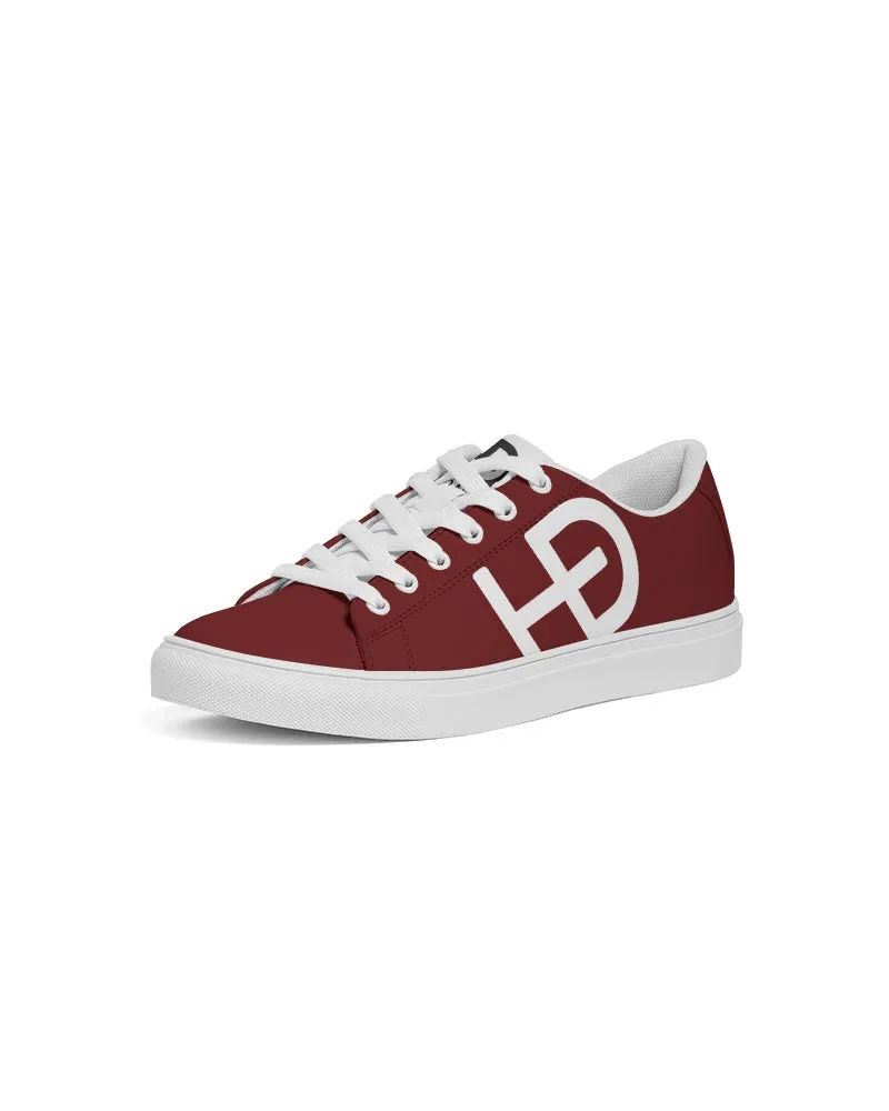 HEED NYC Women's Classic Red Wine Vegan Leather Sneaker