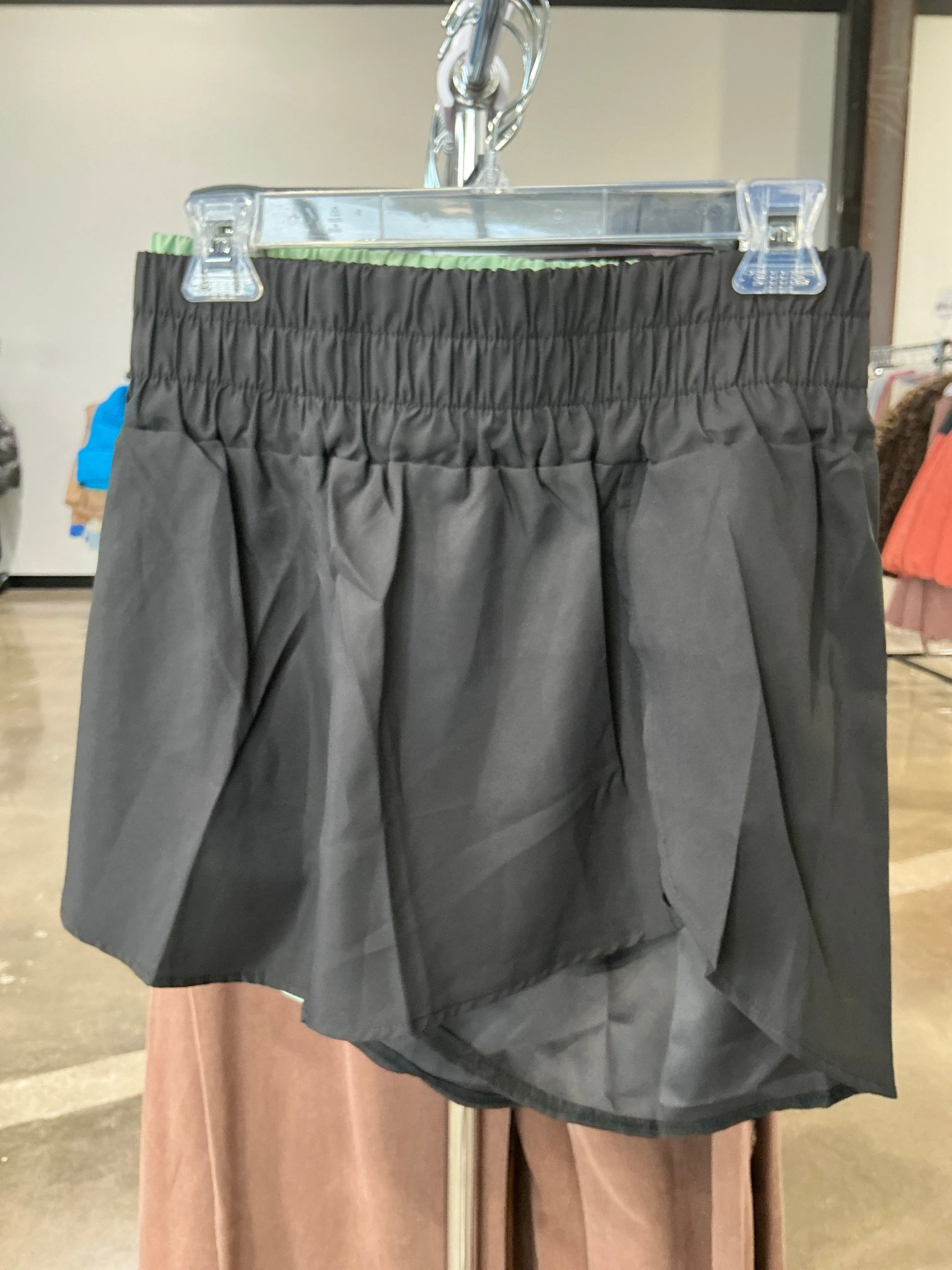 High Waist Windbreaker Shorts