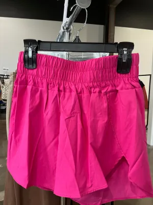 High Waist Windbreaker Shorts