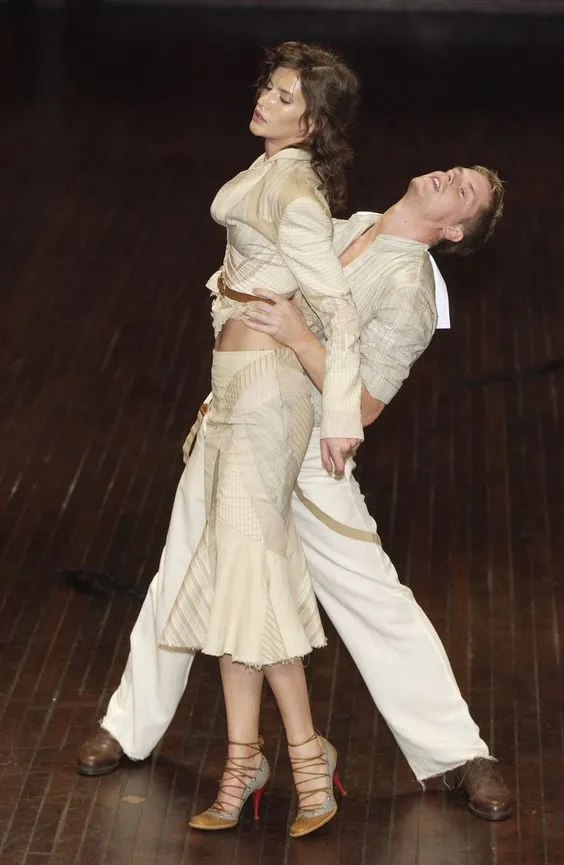 Highly Documented Spring 2004 Alexander McQueen 'Deliverance' Look 55 Patchwork Suit