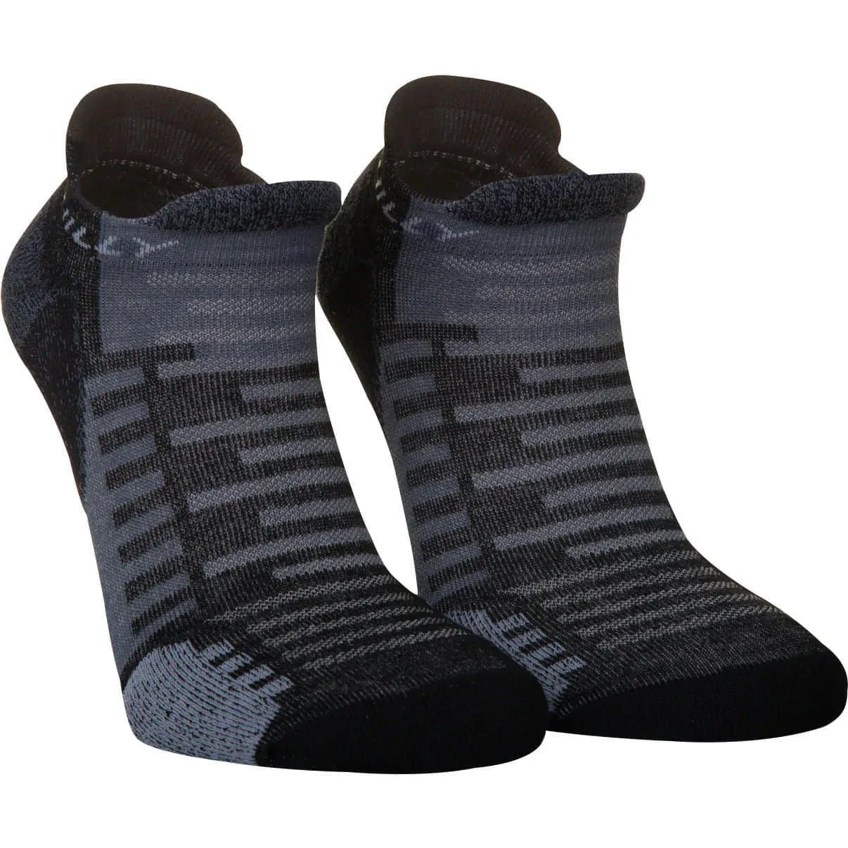 Hilly Active Socklet Running Socks - Black