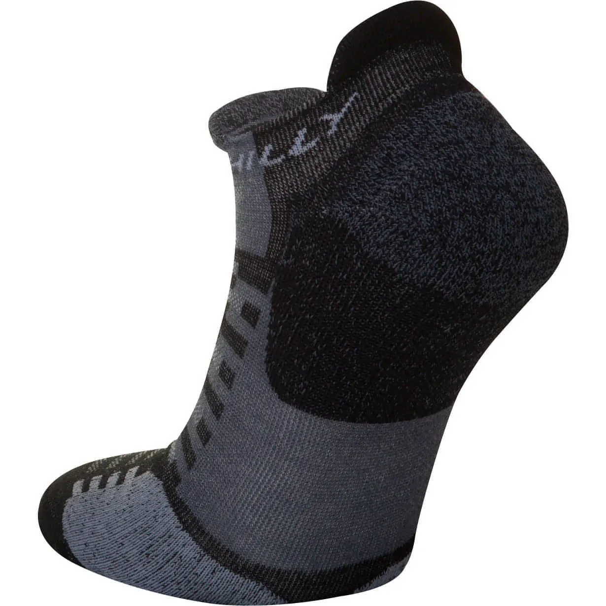 Hilly Active Socklet Running Socks - Black