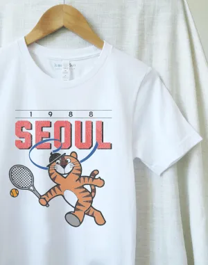 Hodori Tennis, 1988 Seoul Summer Games, Vintage Wash T-Shirt