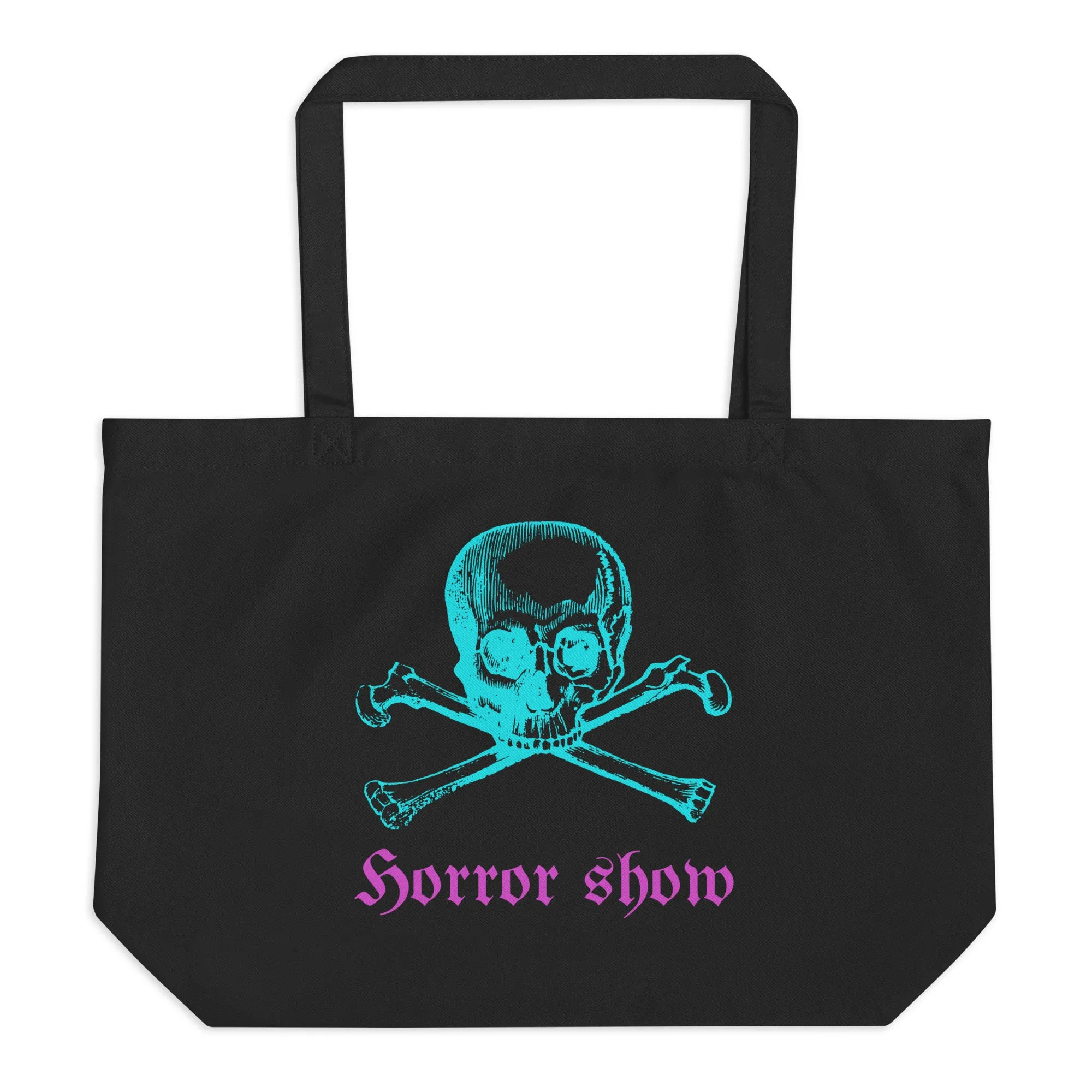 HORROR SHOW Large Organic Gym Tote Bag
