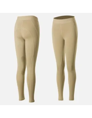 Horze Kid's Madison Knee Patch Tights, Silicone Grip