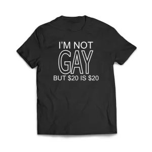 I'm not gay but $20 is $20 T-Shirt