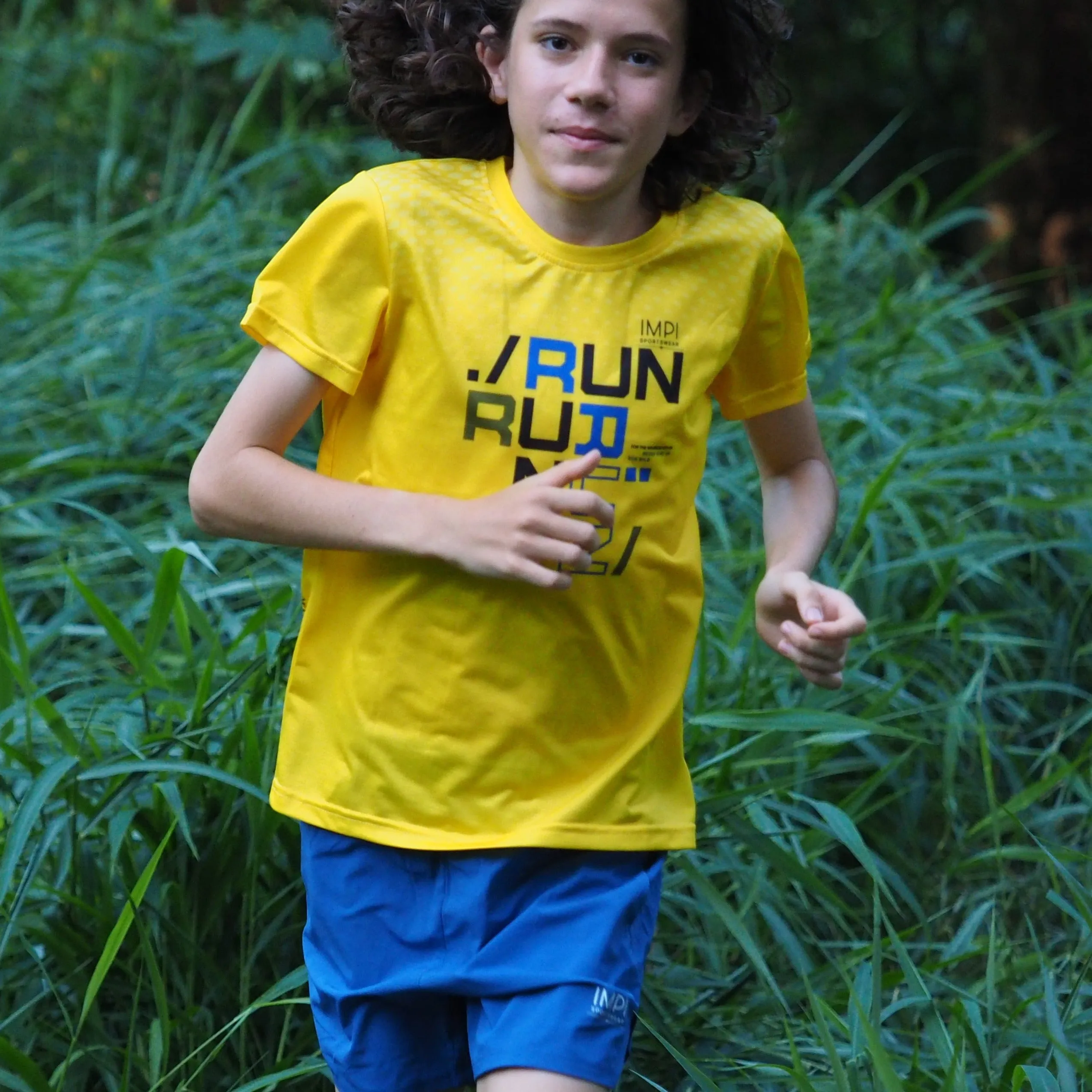 IMPI Boys Running Tee - Yellow