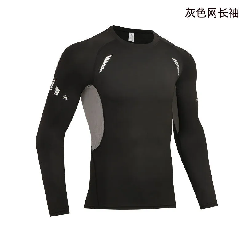 INSTOCK-Sports long sleeve men's running quick-drying breathable