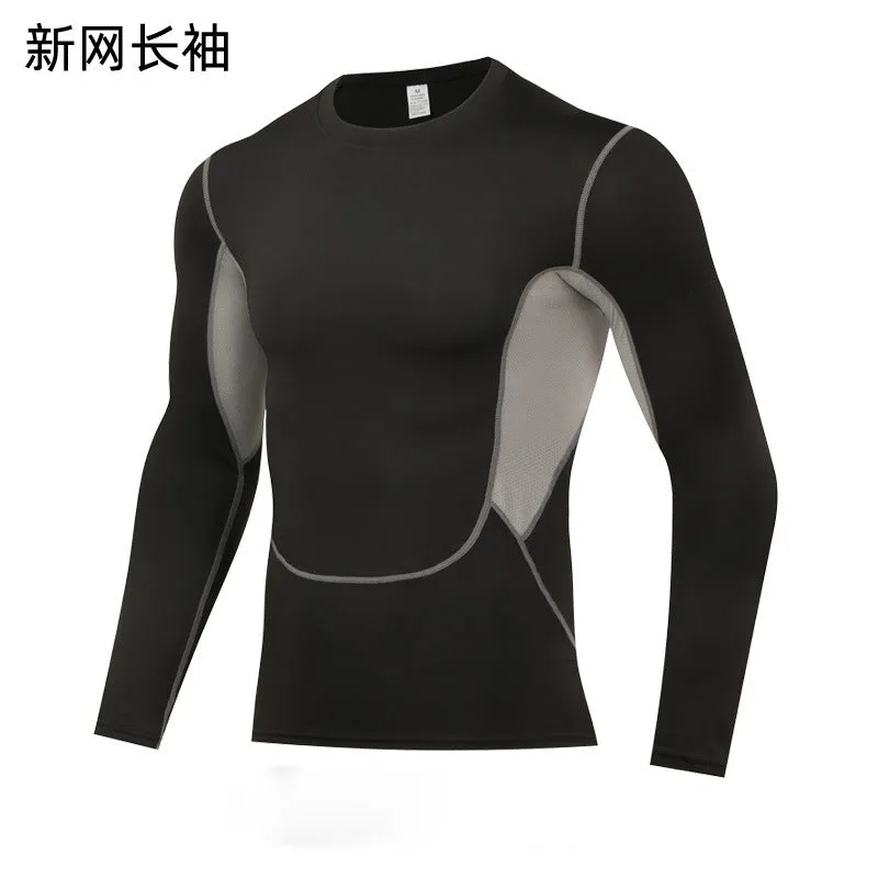 INSTOCK-Sports long sleeve men's running quick-drying breathable
