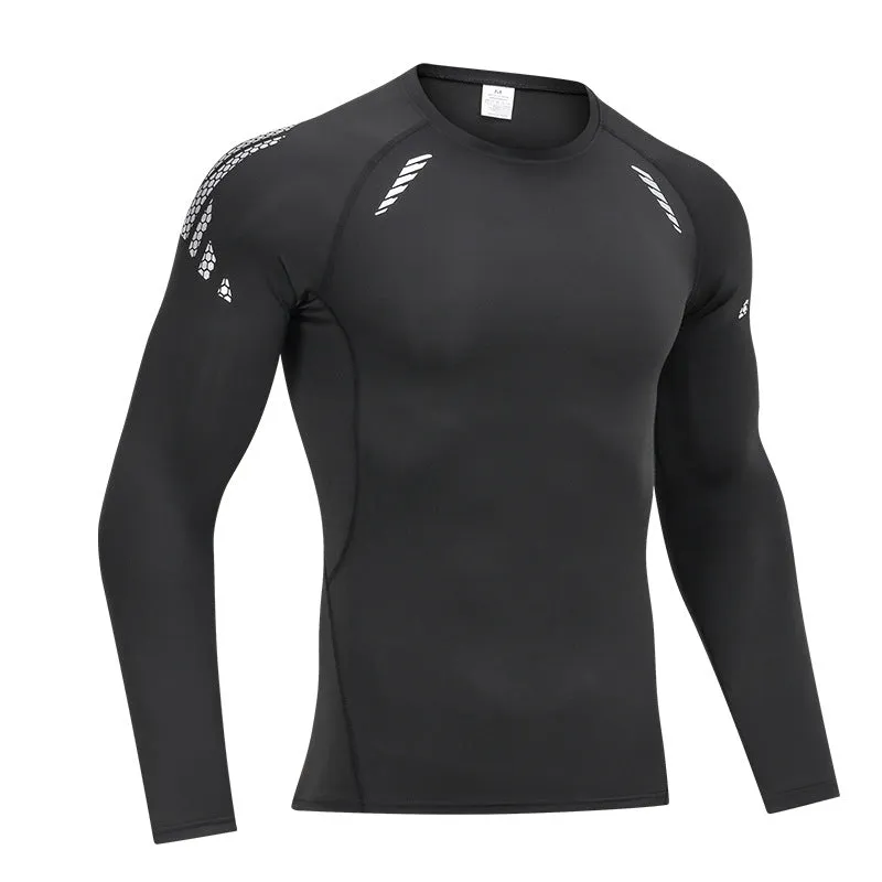 INSTOCK-Sports long sleeve men's running quick-drying breathable