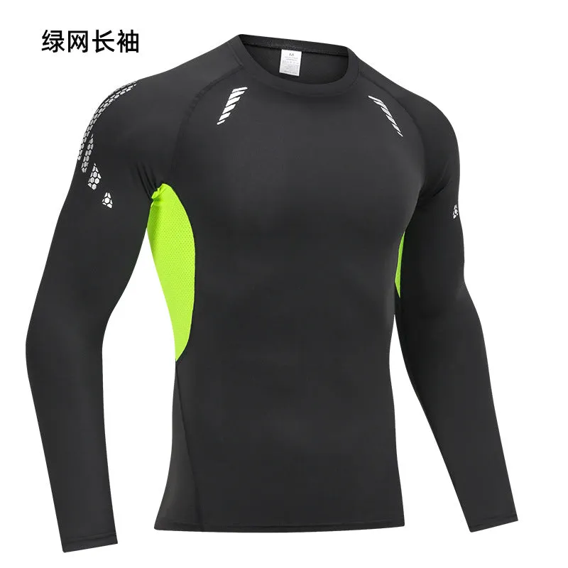 INSTOCK-Sports long sleeve men's running quick-drying breathable