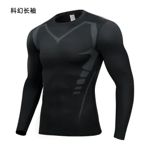 INSTOCK-Sports long sleeve men's running quick-drying breathable