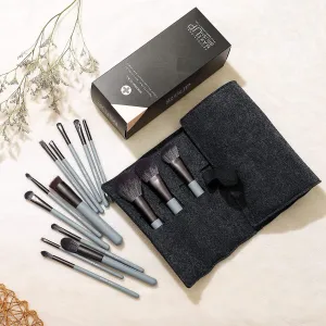 JADE SERIES - 15 PCS MAKEUP BRUSH KIT - AGATE GREY