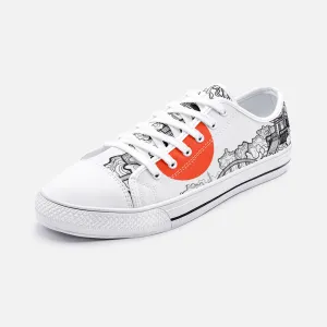 japan landmark Unisex Low Top Canvas Shoes