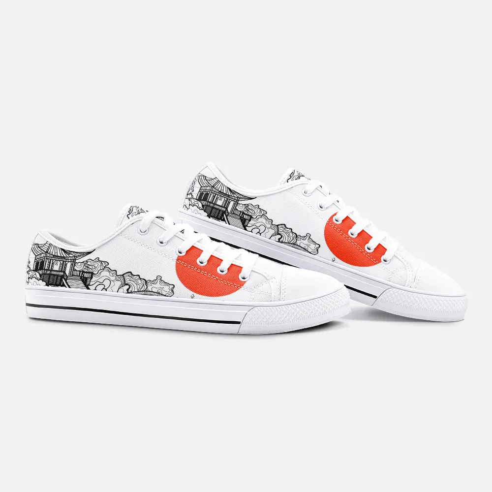 japan landmark Unisex Low Top Canvas Shoes