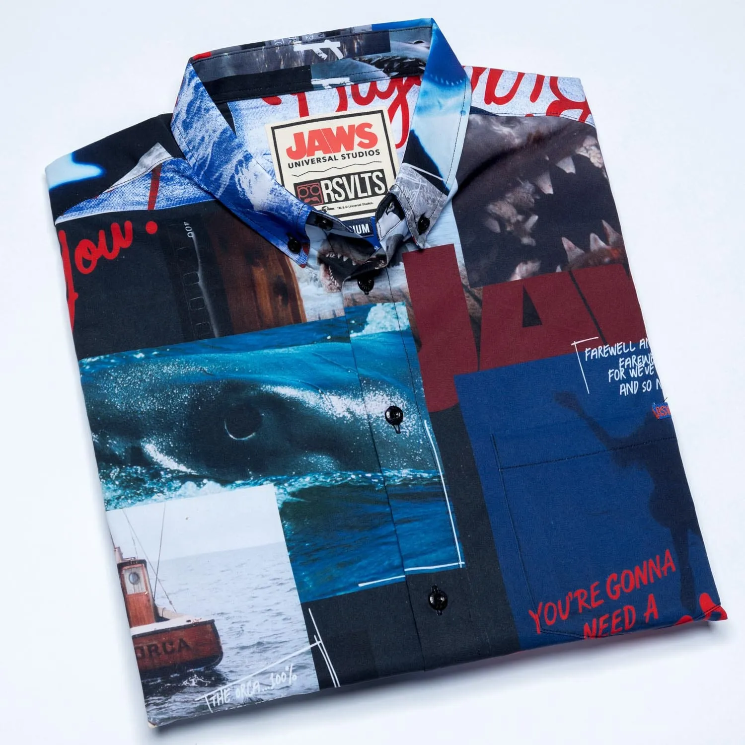 Jaws "The Beach is Closed" – KUNUFLEX Short Sleeve Shirt