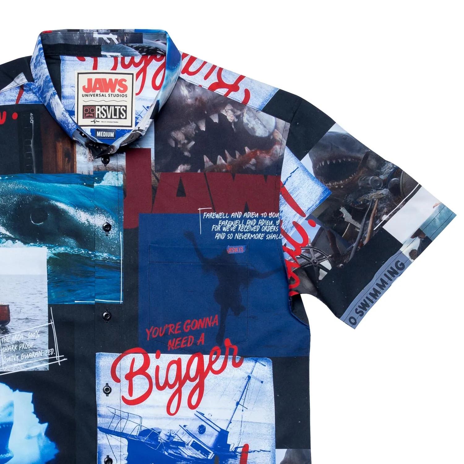 Jaws "The Beach is Closed" – KUNUFLEX Short Sleeve Shirt
