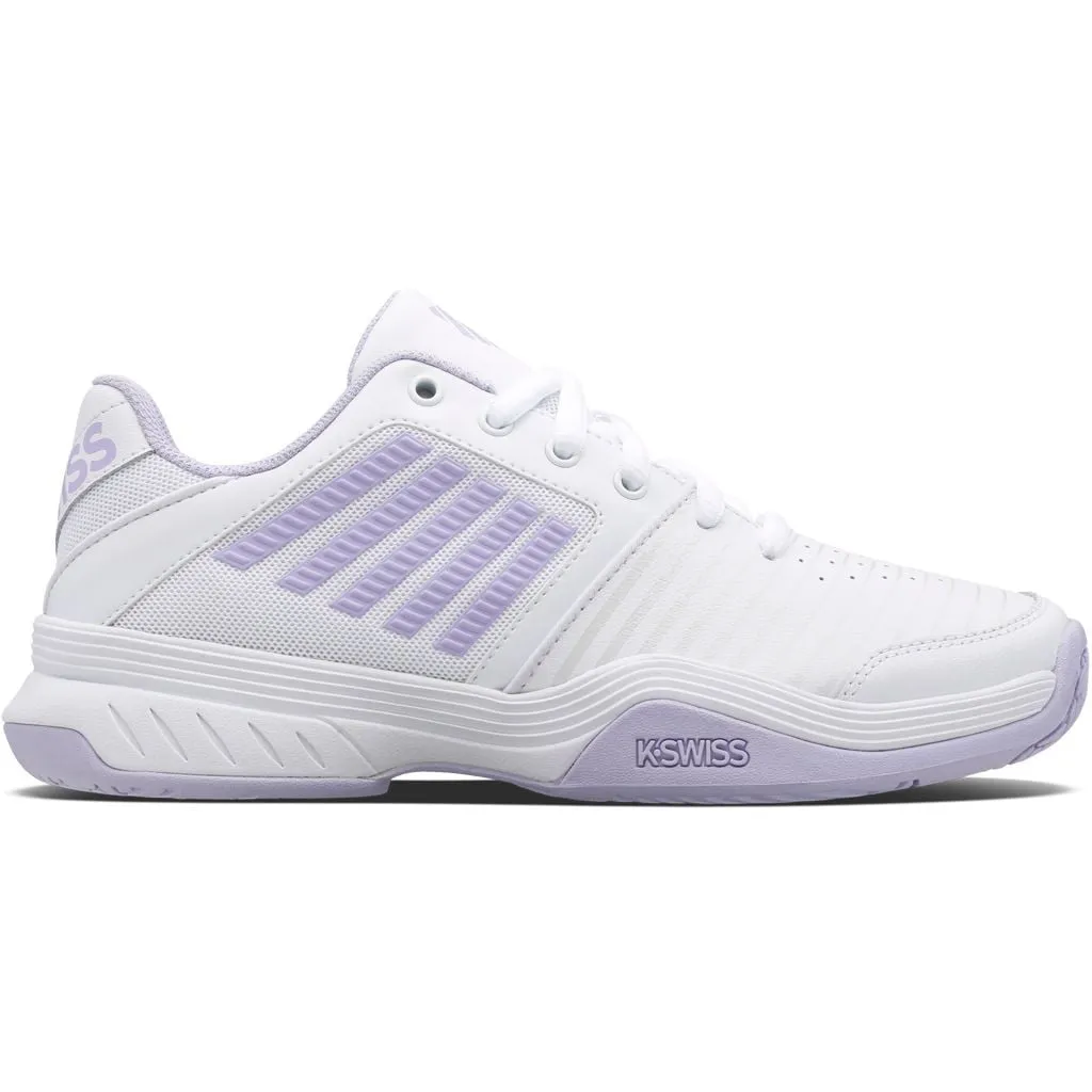K-SWISS WOMENS COURT EXPRESS Tennis Shoes in (White/Purple/Heather)