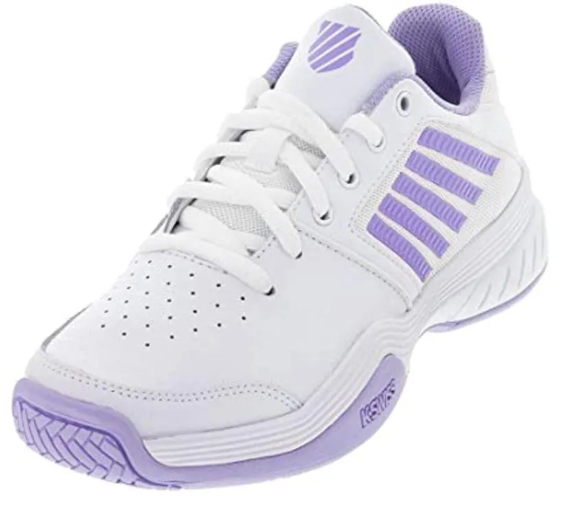 K-SWISS WOMENS COURT EXPRESS Tennis Shoes in (White/Purple/Heather)