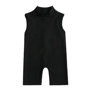 Kids Tales Girl's Playsuit -  Black