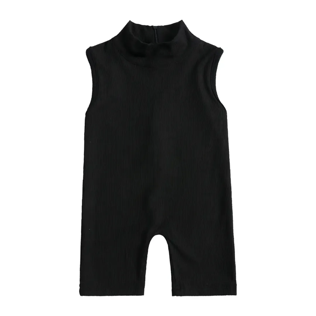 Kids Tales Girl's Playsuit -  Black