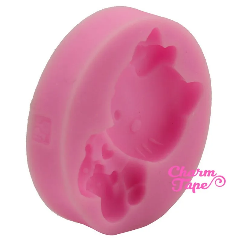 Kitty Cat Food Graded Silicone Mold for Cake, Fondant, Cake Decorating Supplies H2844