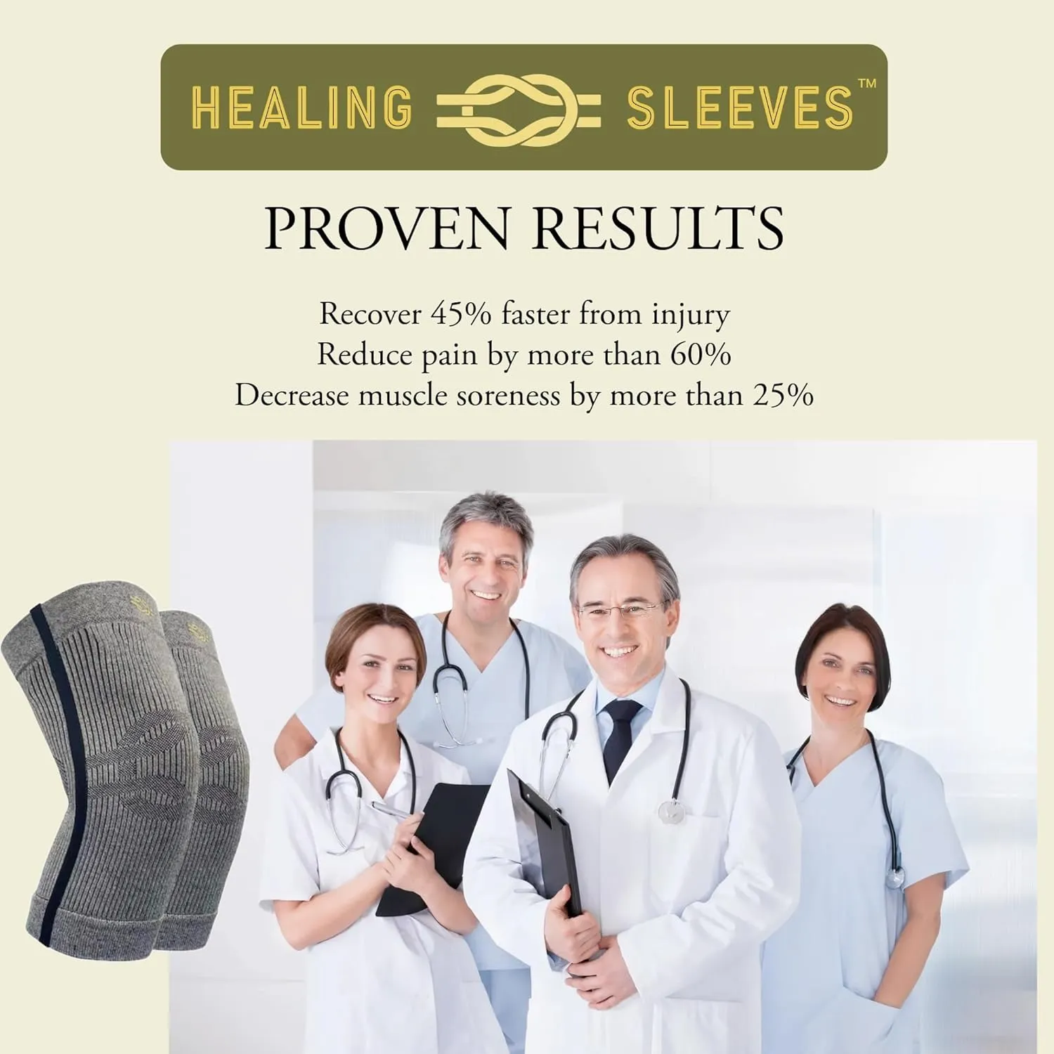 Knee Compression Sleeve – Support for Running, Arthritis Pain Relief