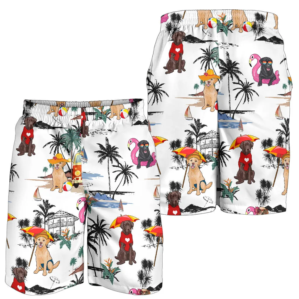 Labrador Retriever-Summer Beach Mens Shorts