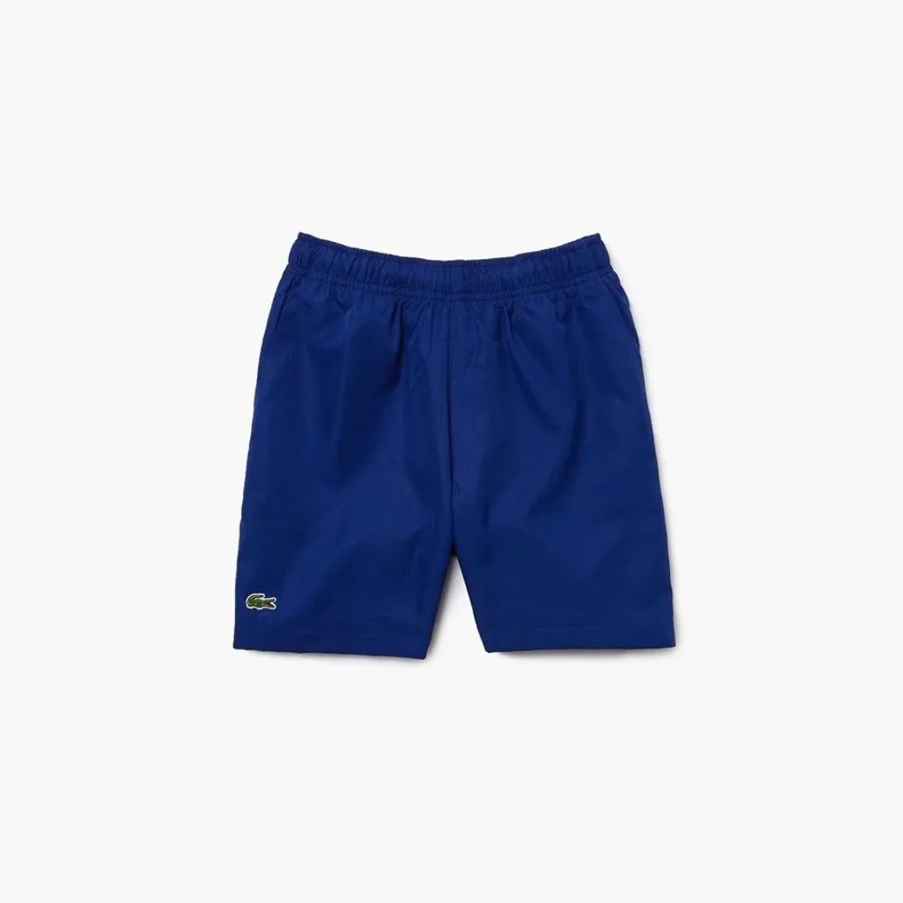 Lacoste Kids' SPORT Drawstring Tennis Shorts Blue GJ8636-51-BDM