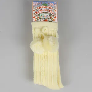 Lemon Baby Boy / Girl Pom Pom knee high socks - Spanish Style Baby Socks