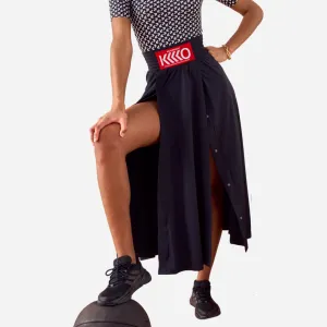 Level-Up Long Skirt in Black