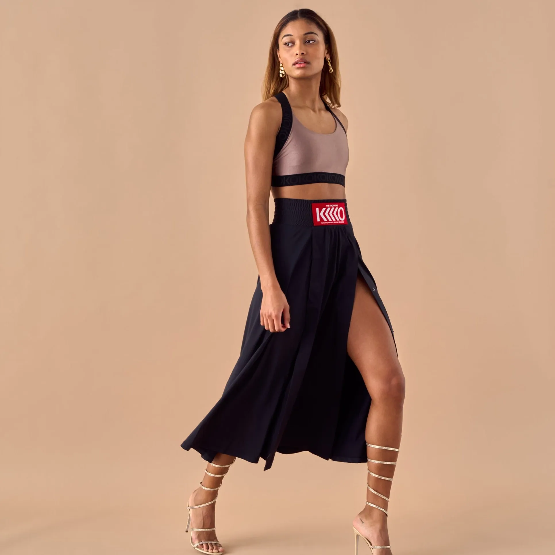 Level-Up Long Skirt in Black