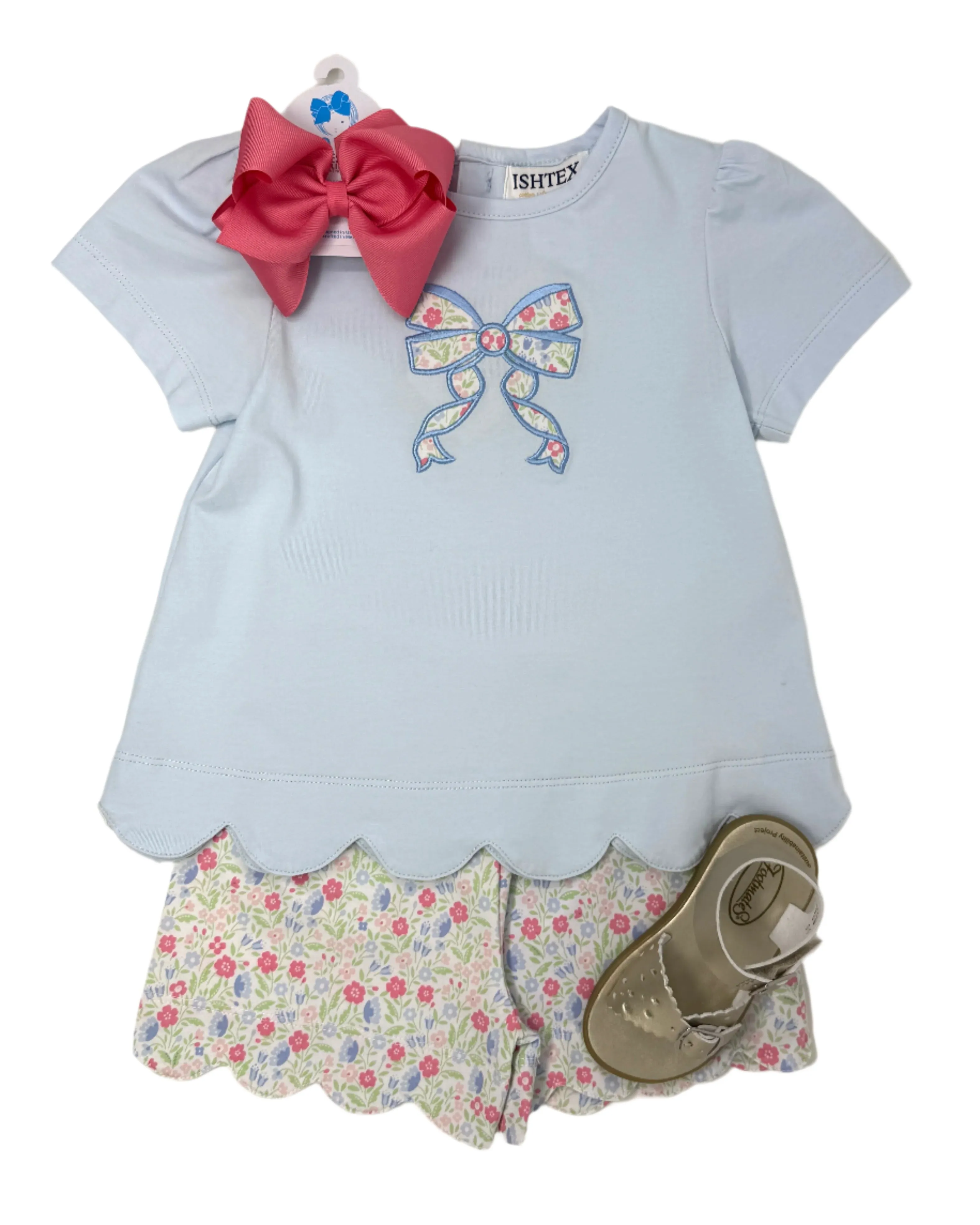 Liberty Flower Girl's Short Set
