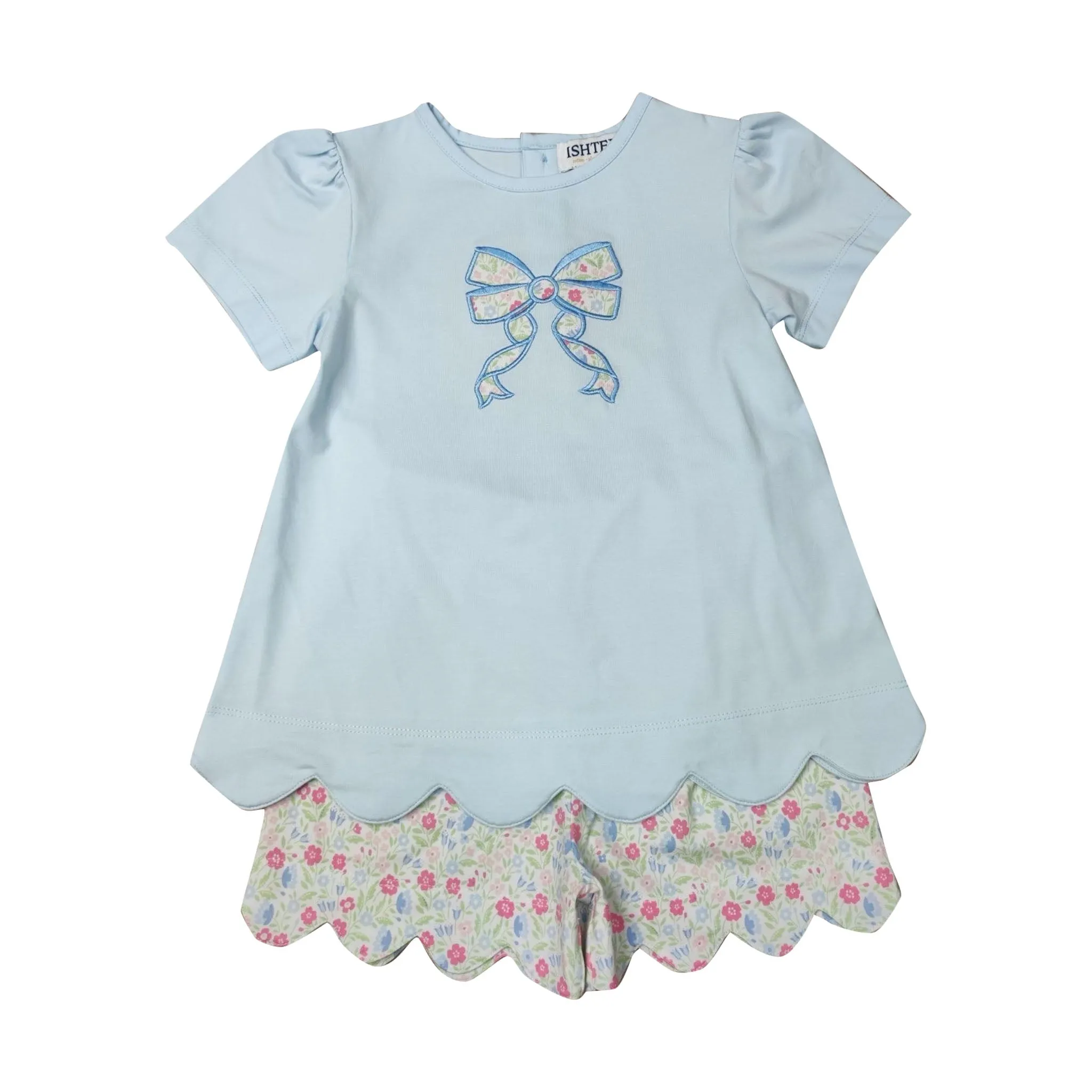 Liberty Flower Girl's Short Set