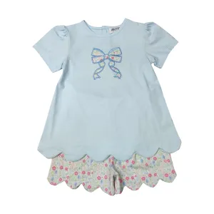 Liberty Flower Girl's Short Set