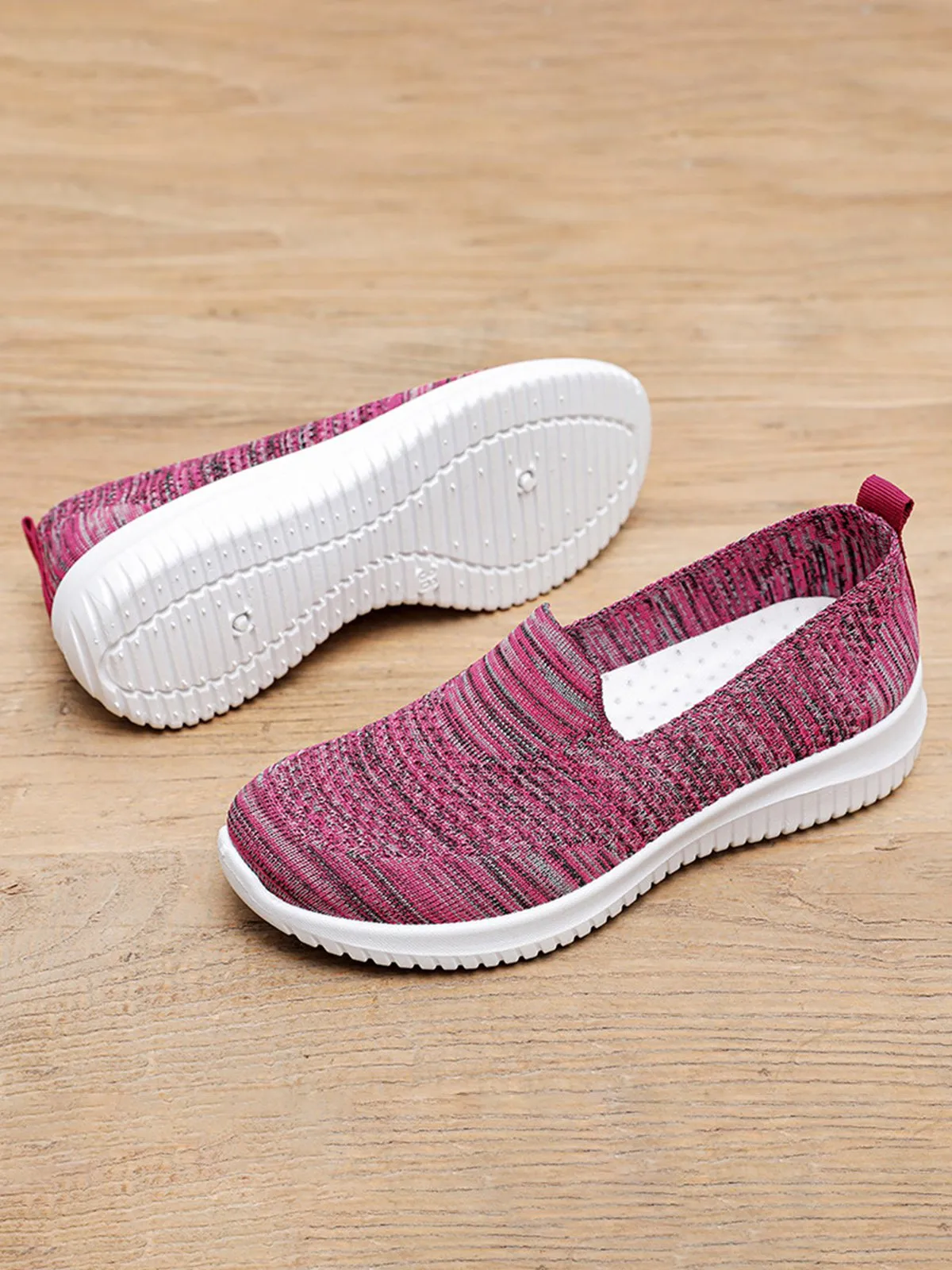 Lightweight Breathable Flyknit Mesh Casual Shoes Sneakers