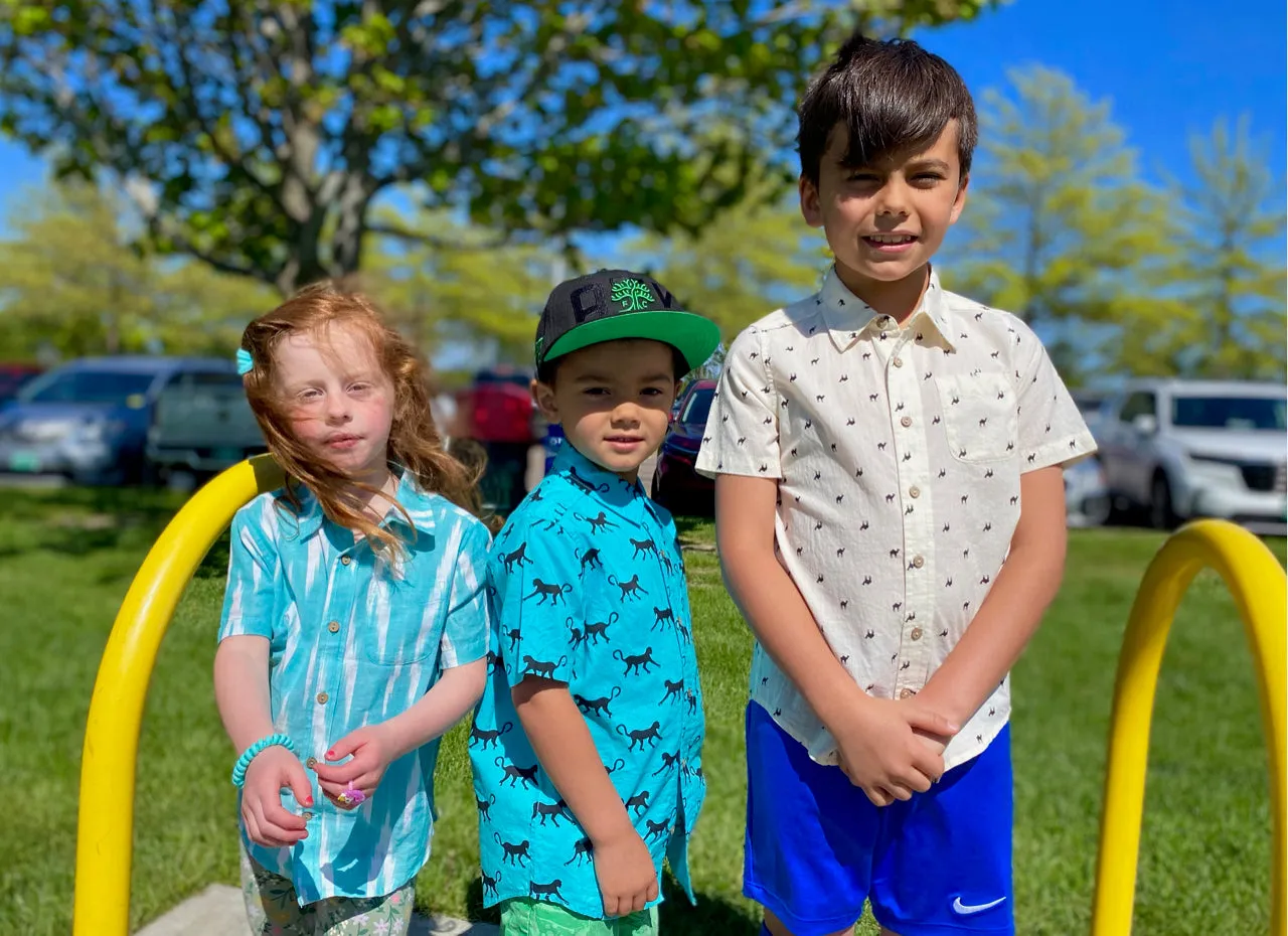 Lil' Minty Ikat Kids Shirt