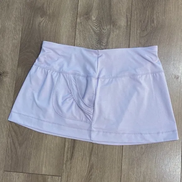 Lucky in Love 12” Undercover Love Bermuda Pocket Lavender Tennis Skirt Large