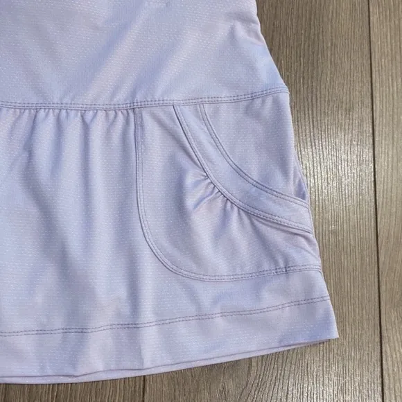 Lucky in Love 12” Undercover Love Bermuda Pocket Lavender Tennis Skirt Large
