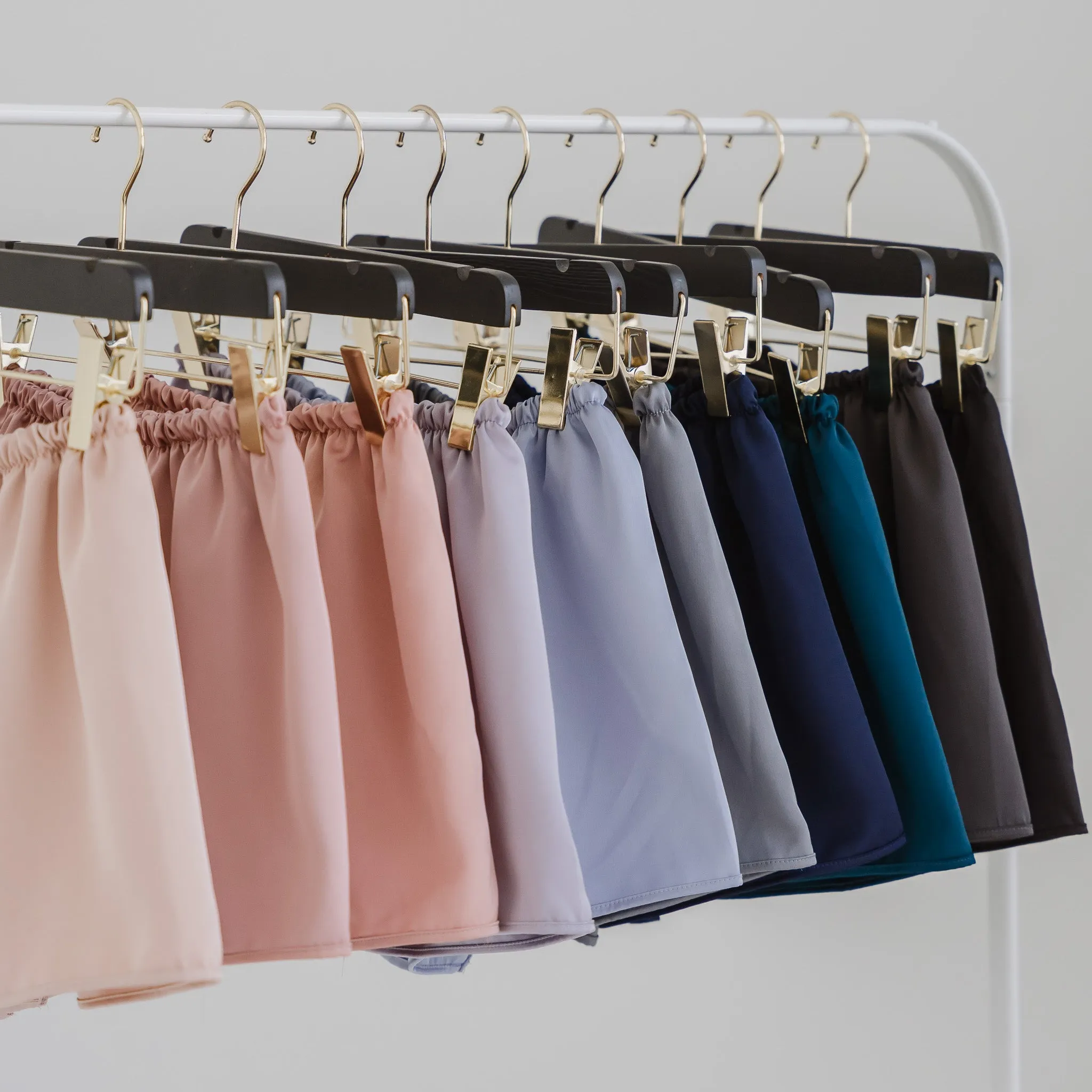 Luxurious Cooling Crease-less Satin Shorts in Moonlight