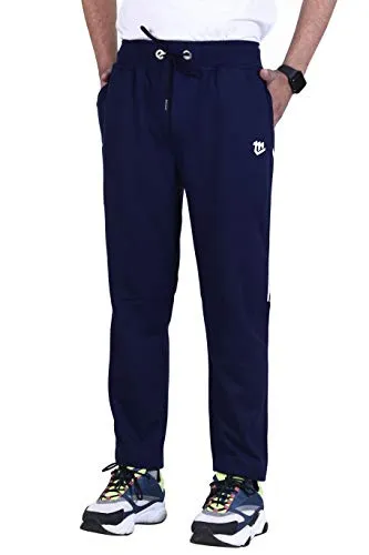 MARK LEUTE Men's Regular Fit Track pants(ML-BMX_Navy Blue_X-Large)