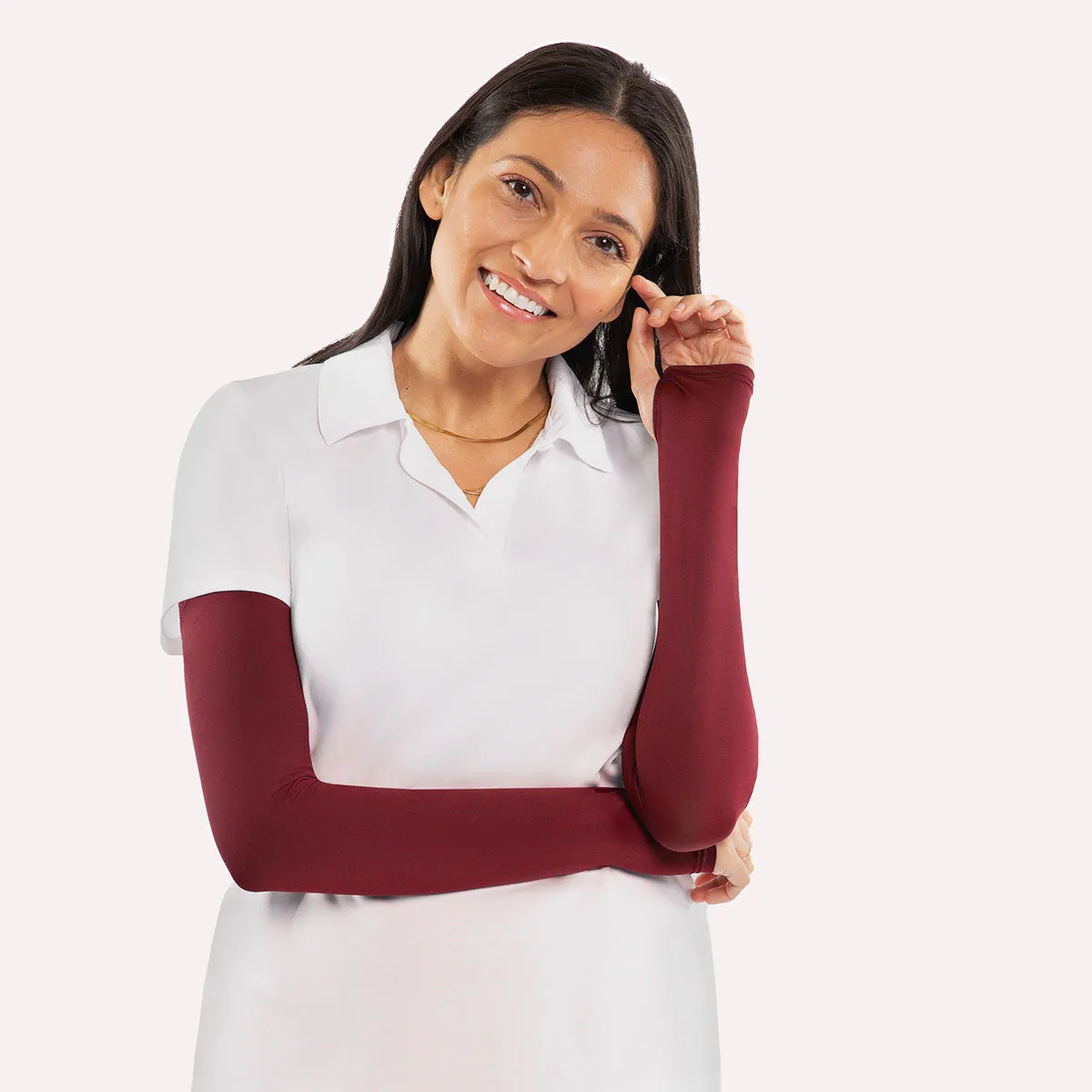 Maroon Arm Sleeves – Adult