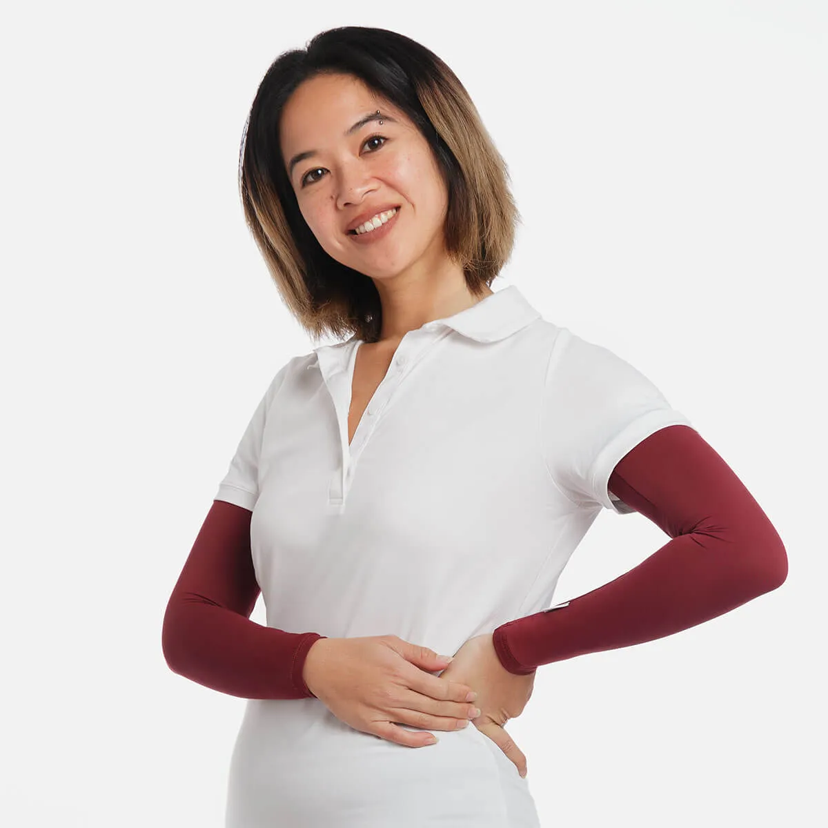 Maroon Arm Sleeves – Adult