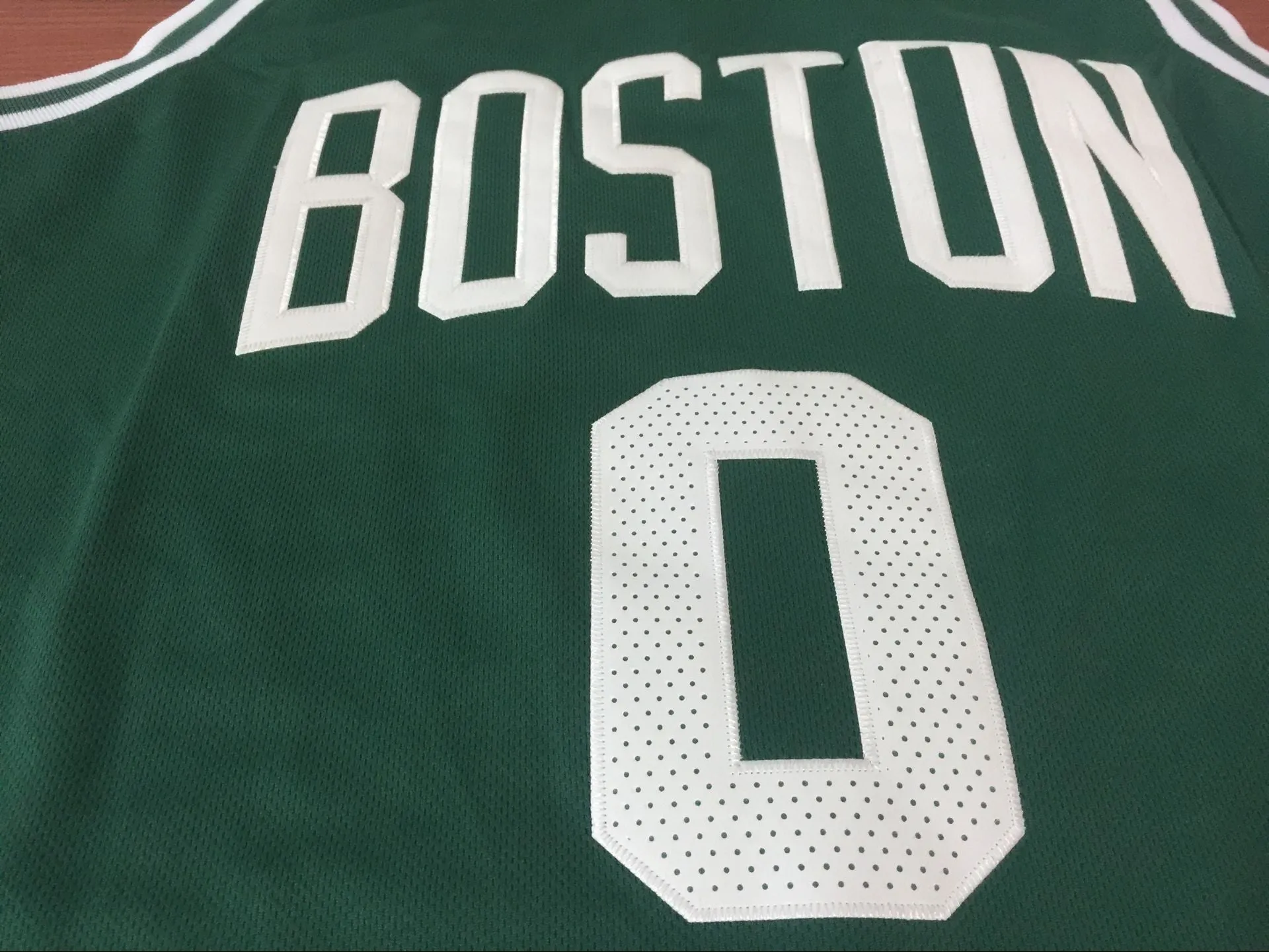 Men 0 Jayson Tatum Jersey Green Boston Celtics Jersey Fanatics Swingman